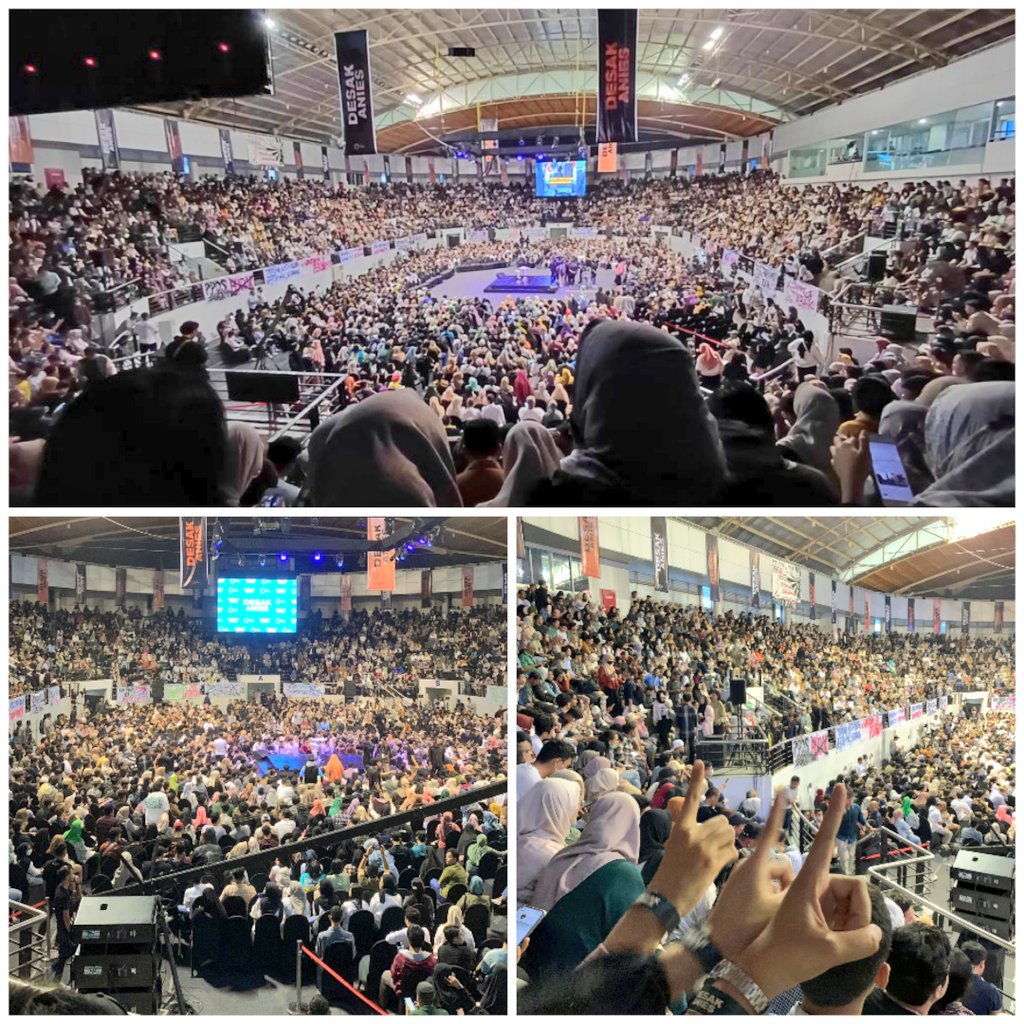 ekowboy2's tweet photo. Acara penutupan Desak Anies di Surabaya ramai luar dalam.. 

Semangat arek Suroboyo untuk perubahan semakin menyala🔥🔥 https://t.co/WKGRxMkE39