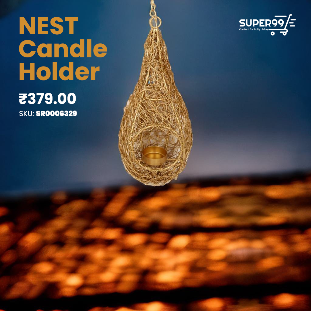 Super99India's tweet photo. Cozy up with the golden glow of our Nest Candle Holder. 🔅

Shop Online: https://t.co/jLNOaquJOo

#Super99 #WarmthAndStyle https://t.co/2l9j93BT0t