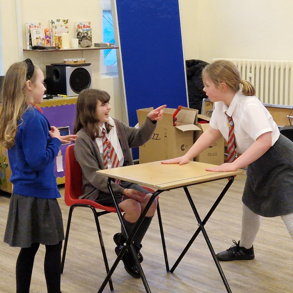 CL_Stars's tweet image. So much fun at Stage School this week @aberdareciw #goodcopbadcop