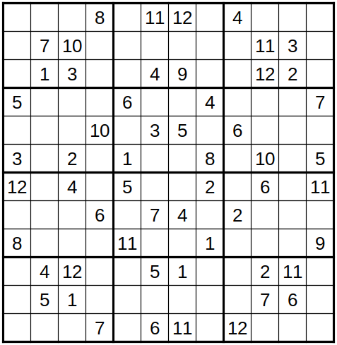 robakun2011's tweet photo. #数独 #sudoku #ナンプレ #numberplace
色んなサイズの難問です(*^^*)
基本的な解き方だけでは解けません ;^_^A💦
#robakun https://t.co/x65eVCJ6lG