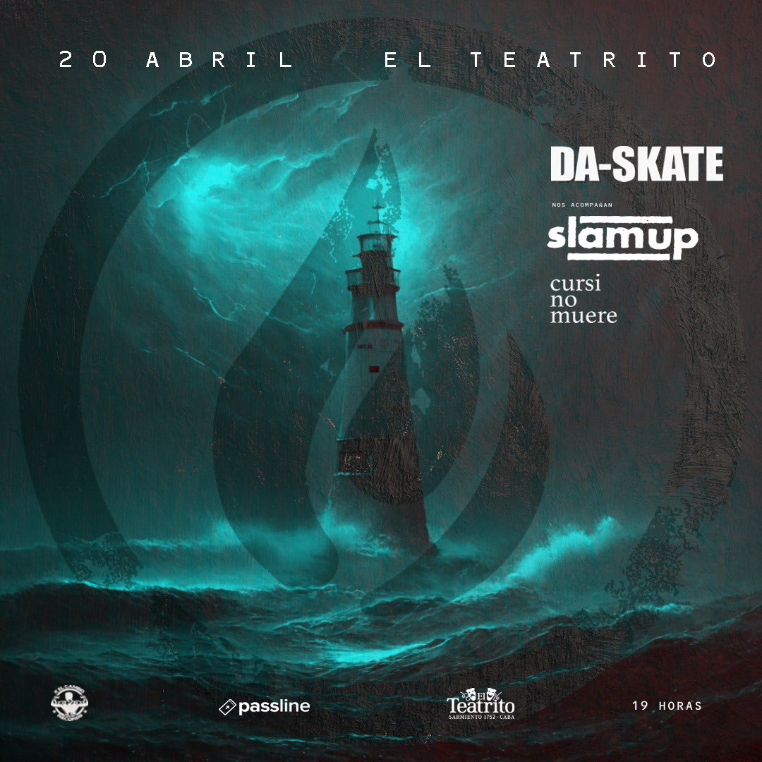 daskateoficial's tweet photo. Sábado 20 de abril en el @TeatritoOficial junto a @cursinomuereok y #slamup
Entradas disponibles en @PasslineArg https://t.co/yBP4N1GcRv