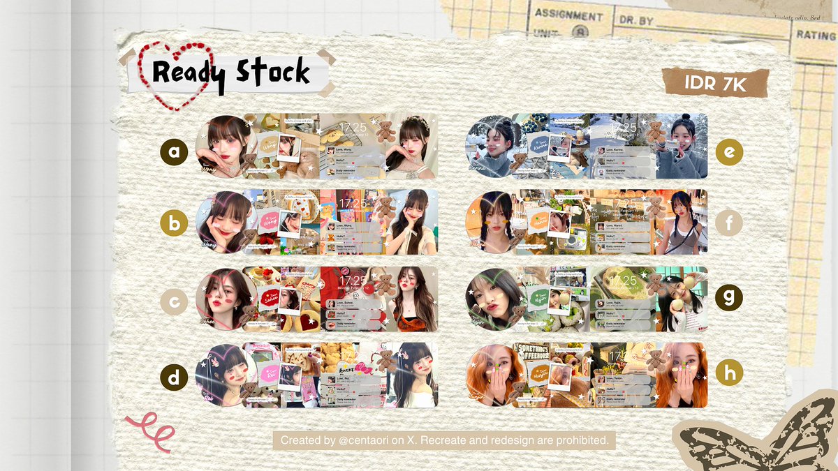 centaori's tweet photo. Help RT/repost? Thanks. 🙇‍♀️

Hai hai, sy kembali dengan membawa layout ready stock baru 😁 harganya 7k/each sudah include retext, all payment via QRIS. List chara bisa dicek di alt yh, arigatou. 🫶

#zonauang https://t.co/7PFlHCO5IY