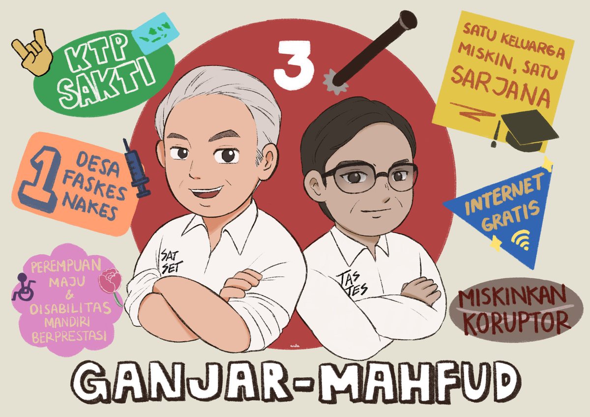 timpenguinnas's tweet image. Alasan milih kemarin udah dikasih. Prestasinya juga udah dijereng kemarin. 😌😌😌

Dan sekarang udah H-5 pemilu, saatnya kita pahami Program-Program SATSET TASTES-nya Pak Ketua Ganjar dan Prof Mahfud ✨✨✨

Nih Pasukin jabarin, perhatiin yah!!! LETS GOOO🔥🔥🔥

— A Long Thread —