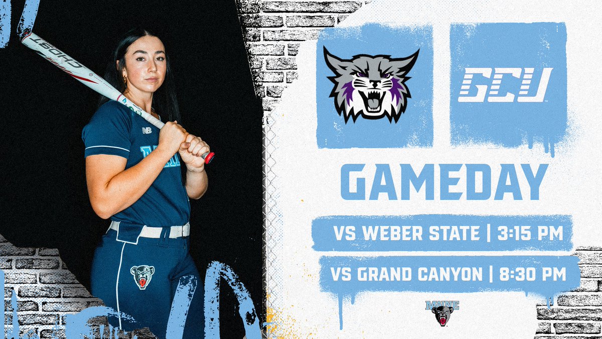 Maine_Softball's tweet image. 🗣️ FINALLY GAMEDAY AGAIN

🆚: Weber State
⏰: 3:15 PM
📊: tinyurl.com/26r46dtr

🆚: Grand Canyon
⏰: 8:30 PM
📊: 
💻: tinyurl.com/2767rvhh
💻: @ESPNPlus