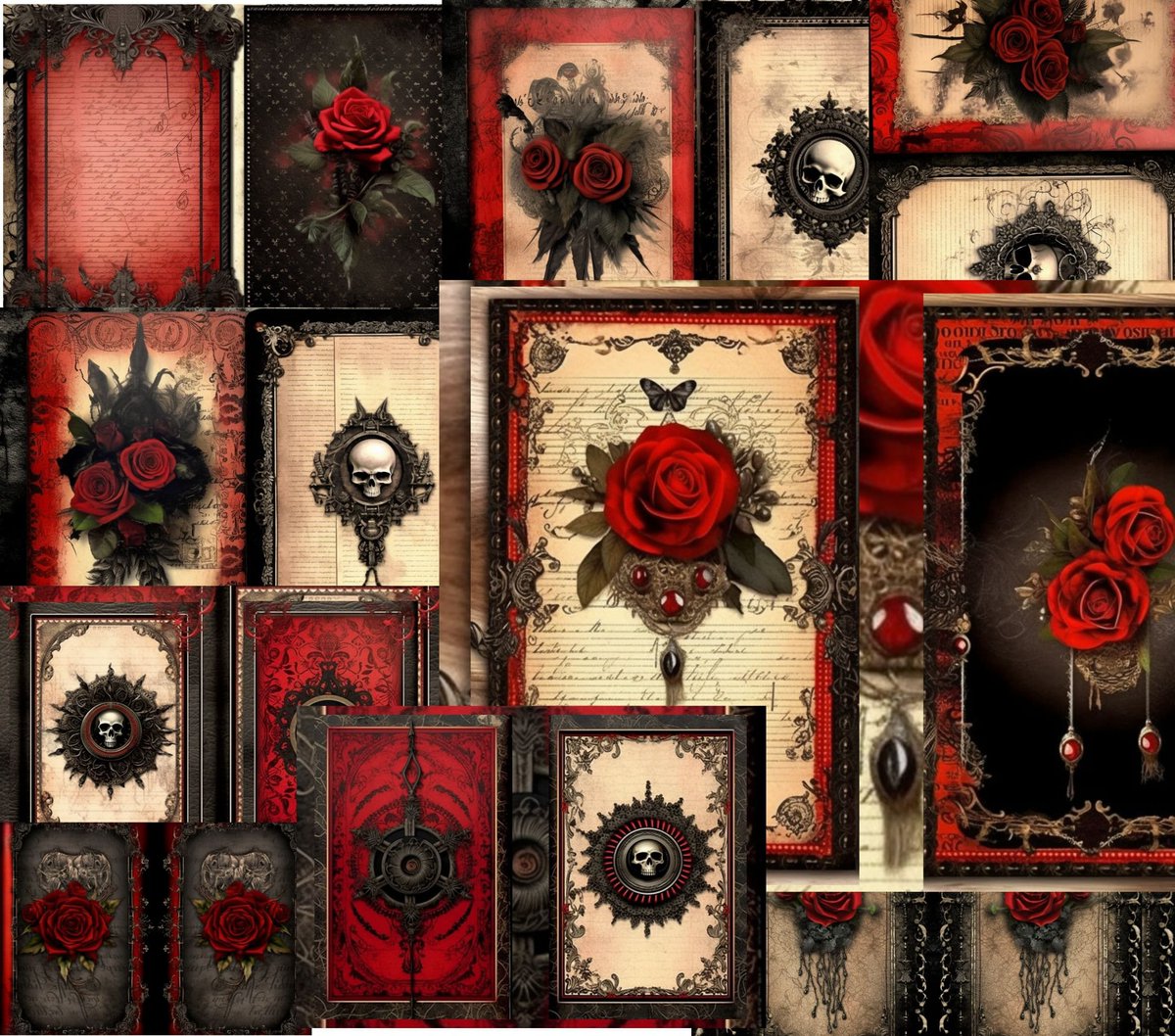 CoscrisA54919's tweet image. Gothic  junk journal handmade, Printable Collage Sheets, Ephemera, Loaded Folder, Folding Folio Design for Junk Journaling tuppu.net/10d8f13b #coloring adult #JournalPrintable