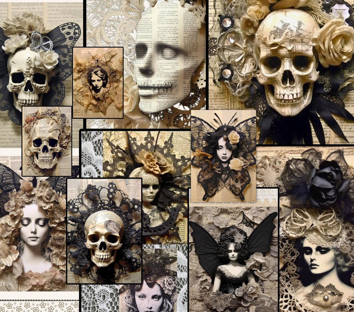 CoscrisA54919's tweet image. Gothic  junk journal handmade, Printable Collage Sheets, Ephemera, Loaded Folder, Folding Folio Design for Junk Journaling tuppu.net/10d8f13b #coloring adult #JournalPrintable