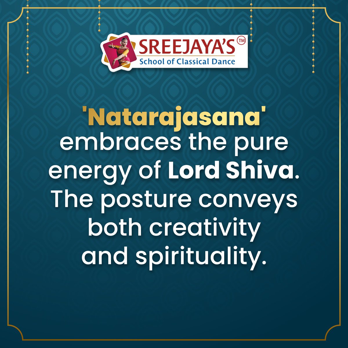 sscdsreejaya's tweet image. Dance pose of the Day- Natrajasana-Lord of Dance Pose
Learn Professional #Bharatanatyam from #SSCD
#classicaldanceclasses #Dance #bharatanatyaminformation #dancepose #bharatanatyamdancepose #natarajasanapose #natarajasana #natrajasanabharatanatyam #bharatanatyamstep #lordofdance