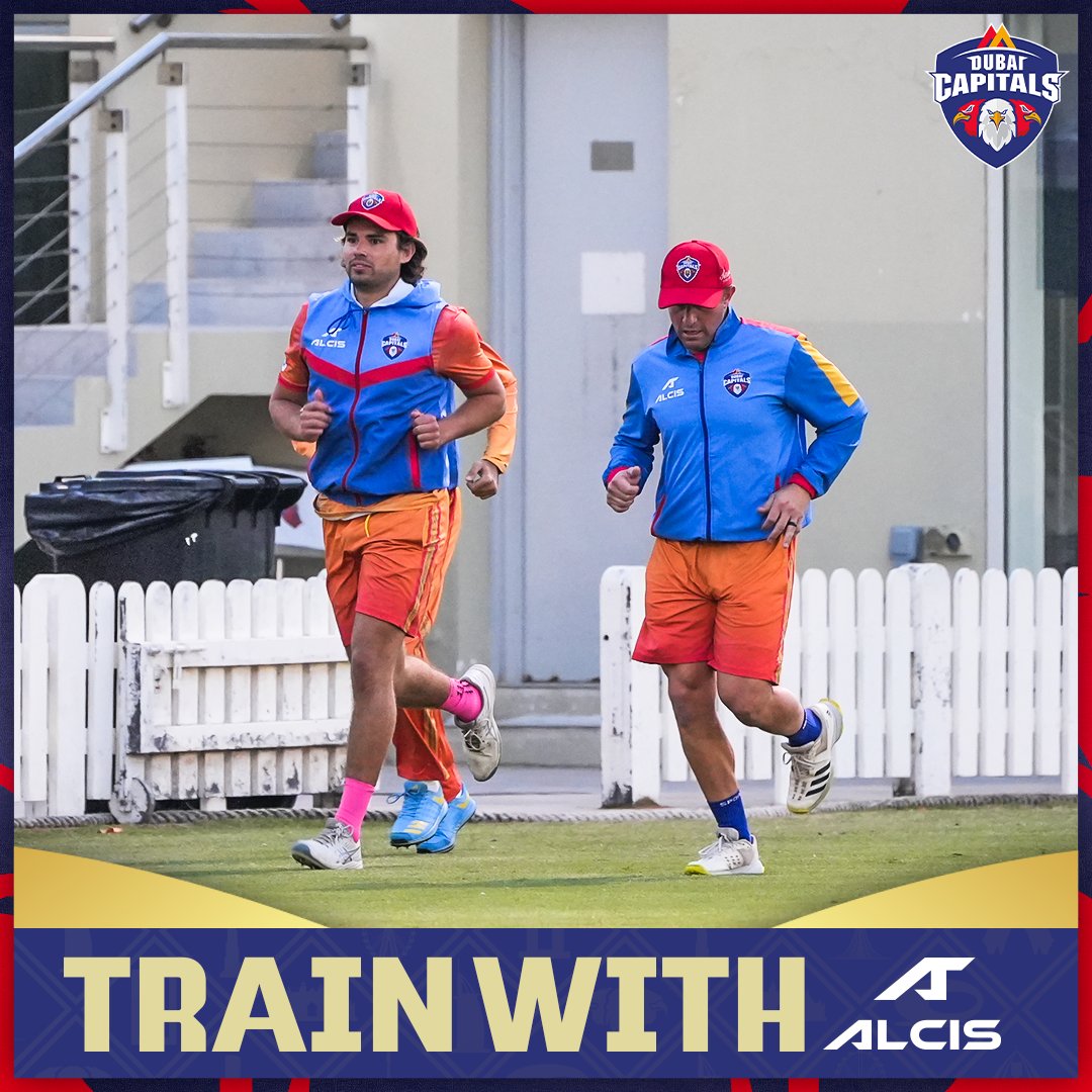 Dubai_Capitals's tweet photo. DC Boys feeling pumped up for the match with the help of #Alcis 💪

#SoarHighDubai #WeAreCapitals #DPWorldILT20 https://t.co/ZLYnJl4BS7