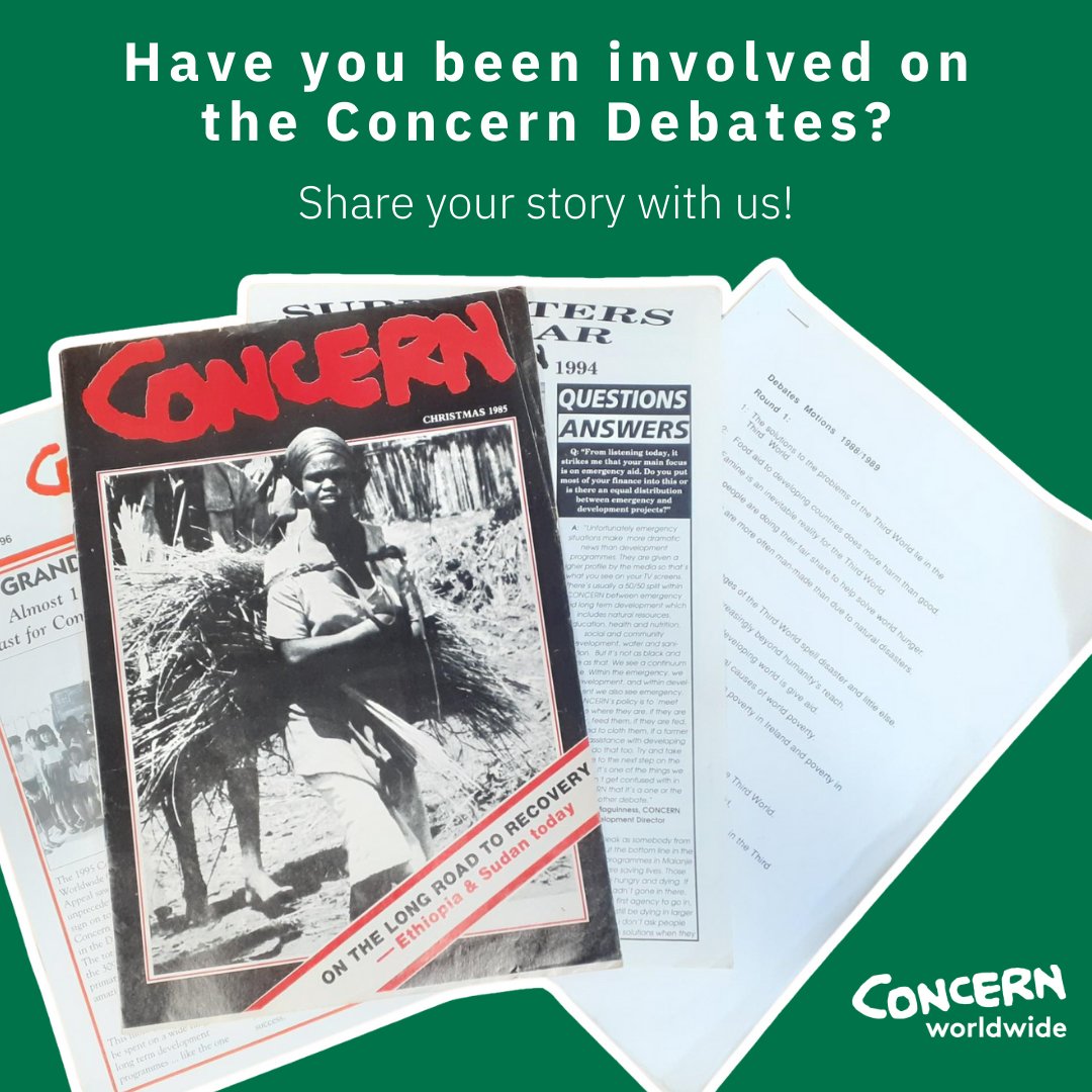 ConcernNI's tweet photo. 📢 Have you been involved in @ConcernDebates? 

👀 We are looking for anyone who has participated in any way! 

🎉 We want to know your unique experience. Help us celebrate 40 years of #ConcernDebates. 

💬 Reach out to our team by email at debates@concern.net https://t.co/LNWvxLOOGZ