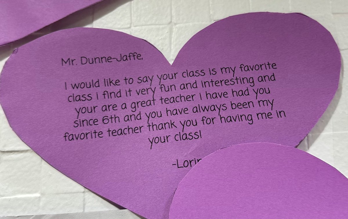 Happy #PsILoveYouDay @egbertwildcats ! Extremely grateful for the kind words, nearly brought a tear to my eye. This job means everything to me & it’s nice that the kids see the passion I have for the profession #2getherISbetter