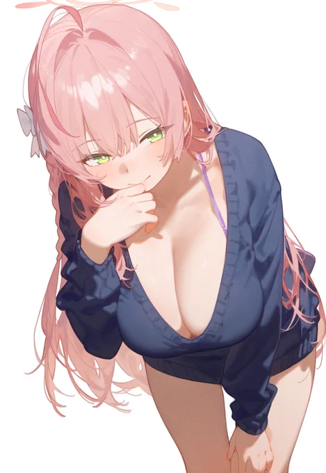 ふふっ、どこを見ているんです?#ブルアカ 