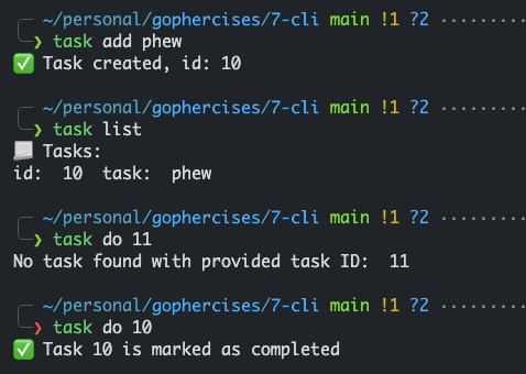 Back to the todo list days with go 🥹