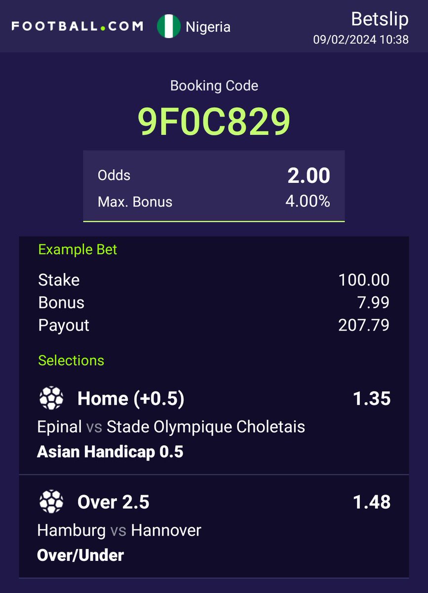 linc_Tips's tweet photo. ๐ Ticket of the day ๐
Feb 01: 2.45๐
Feb 02: 2.52๐
Feb 03: 2.28๐
Feb 04: 2.46๐
Feb 05: 2.96๐ค
Feb 06: 2.12๐
Feb 07: 2.40๐
Feb 08: 2.16๐
Feb 09: 2.00
https://t.co/5rSTUdgbOU
#Nigeria #nato #NGARSA #sunak #nysc #Molly #BITCOIN #divorce #fifa #Russia #Putin #ghana #rugar https://t.co/q5cwbC1Jsa