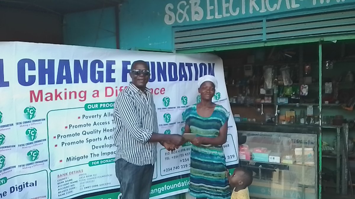 Total Change Foundation- TCF (@totalchangefoun) on Twitter photo TCF team led by the Founder & Executive Director Hon.Samson Gor were Honored to Distribute Small Business Relief Grants in Kenya,Mombasa County.
For Partnership & Support:
Tel:+254 723 437 962,732 944 786,740 239 524,
totalchangefoundation@gmail.com
TCF- Making a difference. TCF team led by the Founder & Executive Director Hon.Samson Gor were Honored to Distribute Small Business Relief Grants in Kenya,Mombasa County.
For Partnership & Support:
Tel:+254 723 437 962,732 944 786,740 239 524,
totalchangefoundation@gmail.com
TCF- Making a difference.