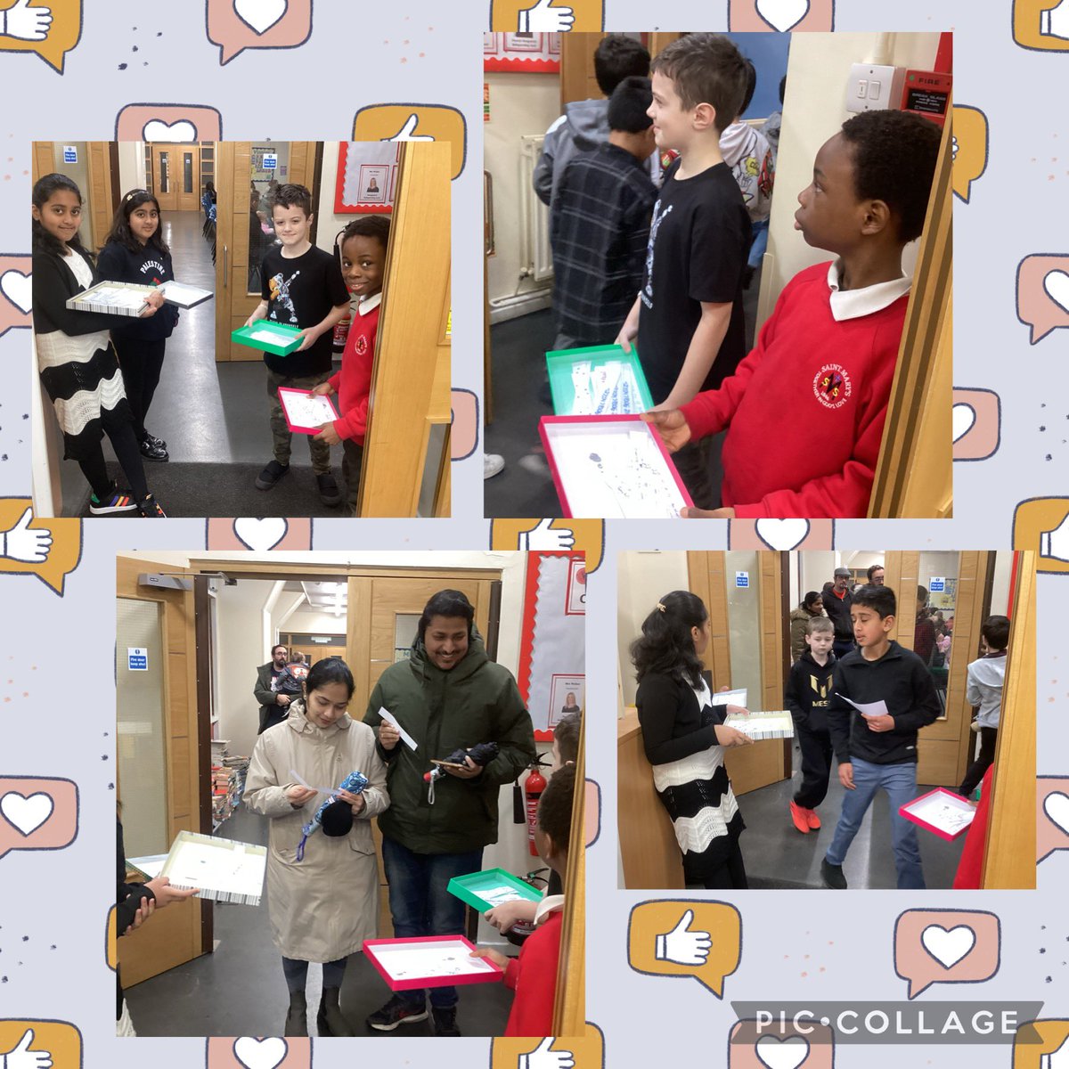 StMarysHalifax's tweet photo. To celebrate the end of Mental Health Week, our Well-being Ambassadors handed out words of positivity at the end of our Celebration Assembly today. #MentalHealthAwareness #kindness #wordsofpositivity #wellbeingambassadors #stmarys #community @BPS_Trust https://t.co/AQLAfIgNh6