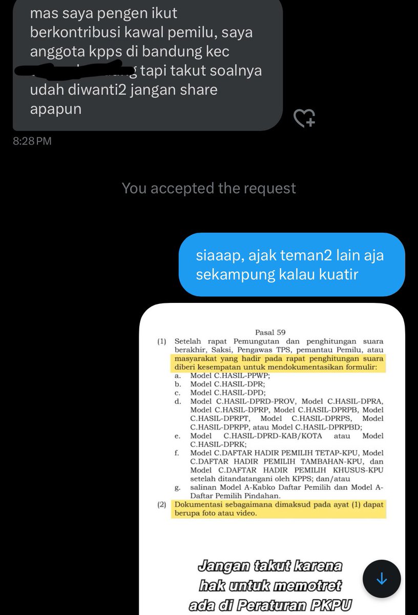 ainunnajib's tweet photo. Jangan takut foto hasil Pilpres di TPS dan upload ke https://t.co/dTC6WM2Bxu 

Karena hak publik untuk mengawasi &amp; mengambil foto ini dilindungi oleh aturan PKPU https://t.co/OEl7svodlU