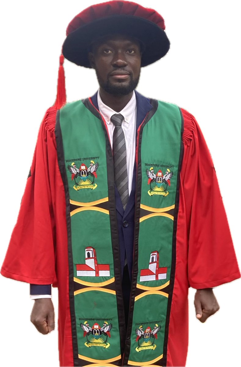 Olokotum's tweet photo. On the 29th of Jan 2024, I wrapped my PhD journey at @Makerere. I am here for the next adventures of my career. Thank you for the support: Dr. W Okello of @narouganda @nafirri, Dr R. Semyalo of @MakCoNAS and Prof. C Benard of CCE, MNHN, Family, colleagues and friends. https://t.co/dqS7MKnQGe