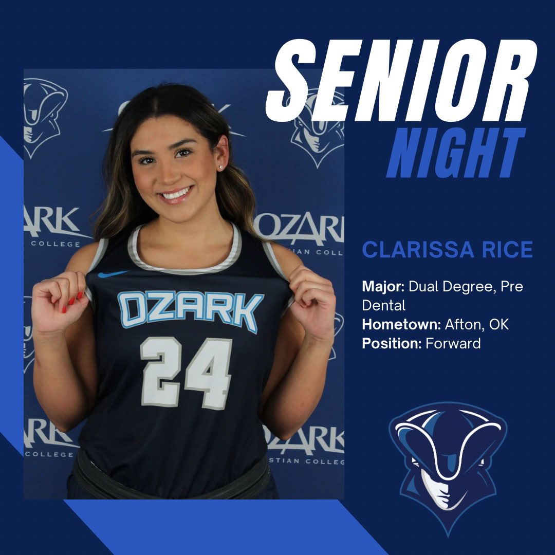 OzarkAthletics's tweet photo. 🏀SENIOR NIGHT🏀

*Senior recognition between games*

🆚Central Christian College of the Bible
⏰5 &amp; 7 PM
📺 https://t.co/XLht8iPZ4E https://t.co/ssECN1gQDK