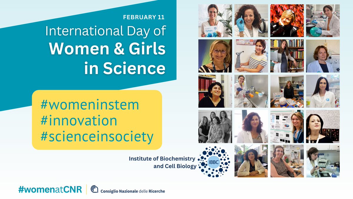 Cnr_Ibbc's tweet photo. Women &amp; Girls @Cnr_Ibbc dedicate their work to advancing #Science and
#Innovation in the areas of #humanhealth and sharing knowledge with younger generations #ScienceinSchool and #Society. Let's build it together ! https://t.co/OZKwV1ftgS