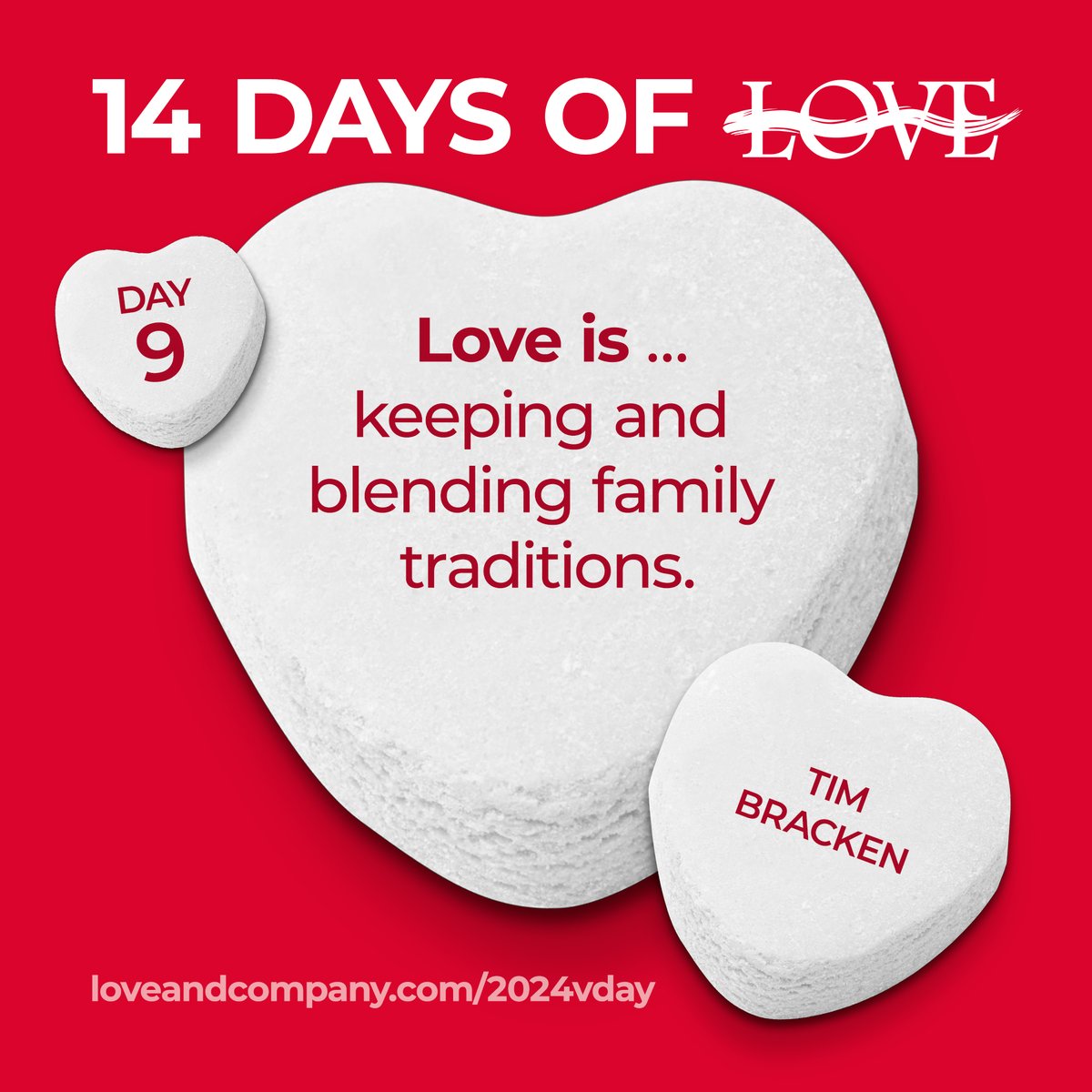 What is Love? As Valentine’s Day approaches, our team has some thoughts on that. Our Vice President, Client Relations, Tim Bracken thinks “Love is… keeping and blending family traditions.” See more of our thoughts on Love here: hubs.ly/Q02jyB0Z0

#LoveAndCompany