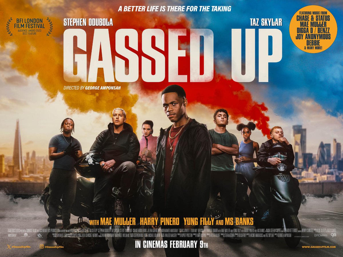 UnitedAgents's tweet photo. #gassedupfilm is in cinemas today and streaming on @PrimeVideo March the 29th.

With Producers @Bromantics_tv https://t.co/DXU5N0OkLc