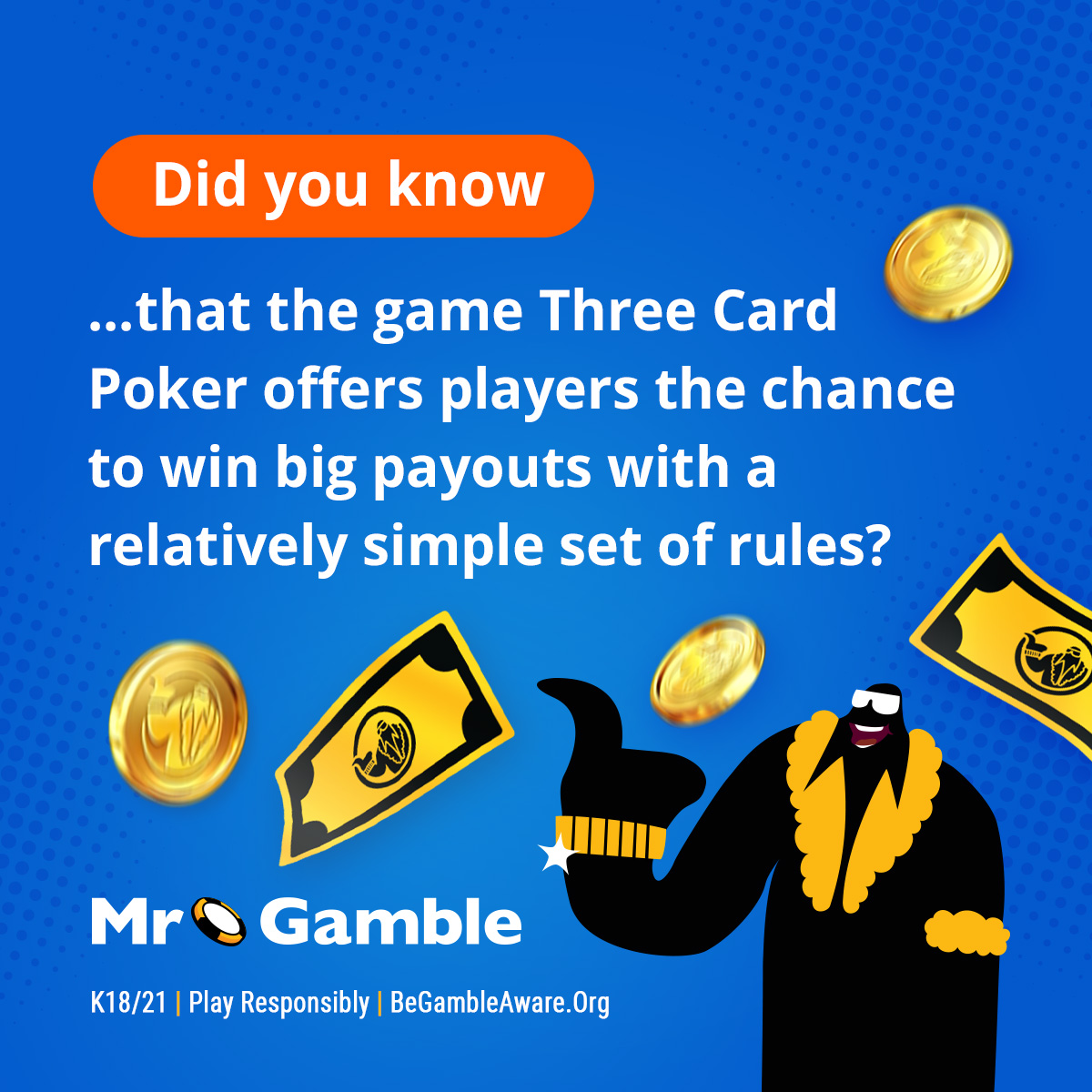 MrGamble_'s tweet image. Did you know that the game Three Card Poker offers players the chance to win big payouts with a relatively simple set of rules?

#FunFacts #Friday #FunfactsFriday #gambling #casinos