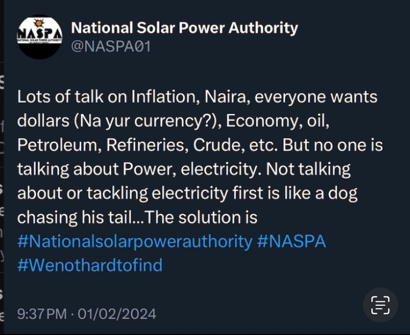 National Solar Power Authority (@naspa01) on Twitter photo 