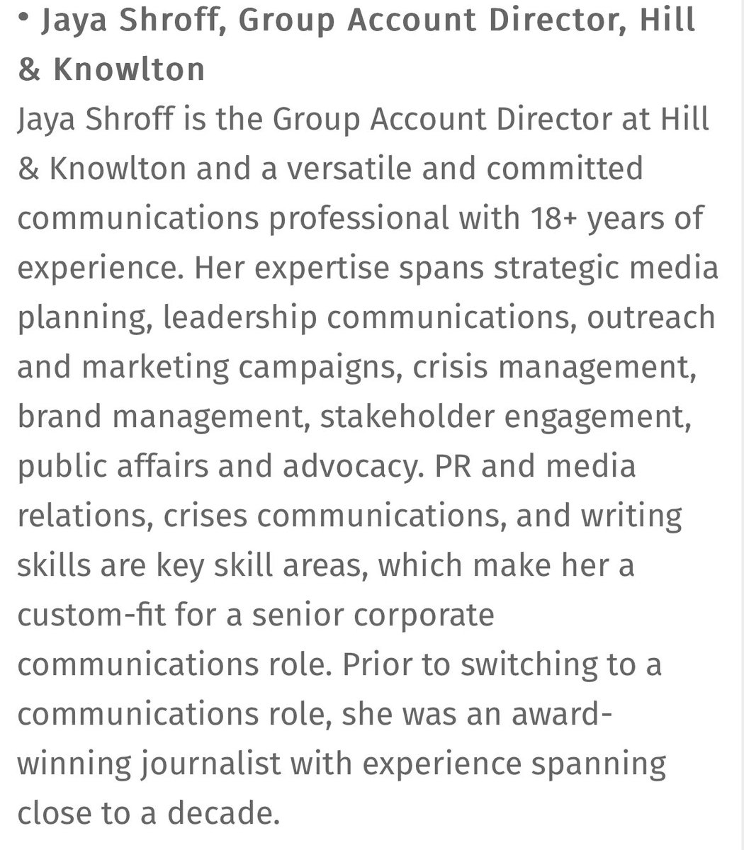 Proud moment @shroffjaya among top 20 communications professionals to watch out for in 2024.