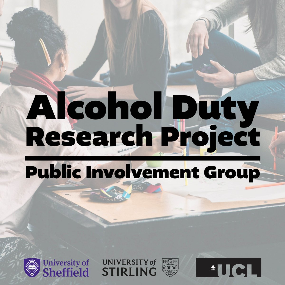 Want to help influence research & be rewarded for your time? @sheffielduni, @StirUni & @ucl are recruiting members for a public involvement group to shape a study on the public health impact of changes to the way the UK Government taxes alcohol. More info: tinyurl.com/yunxkp28