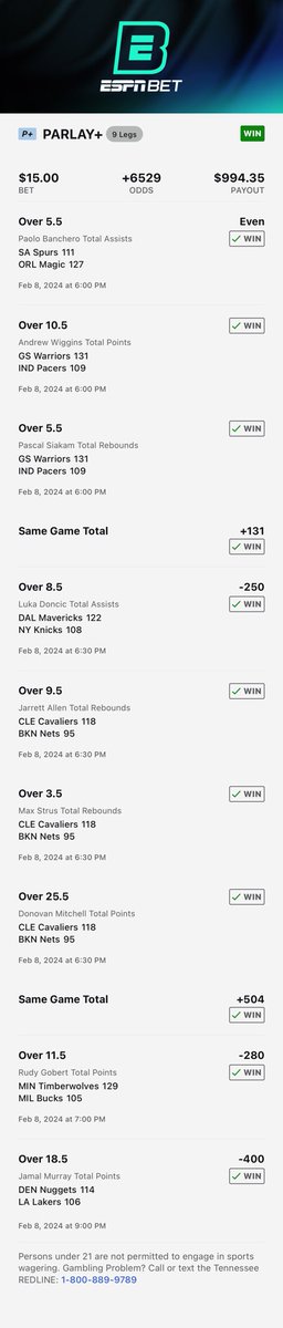 Ellis_Sam's tweet image. My man ⁦@DanGambleAI⁩ coming through in a big way last night!