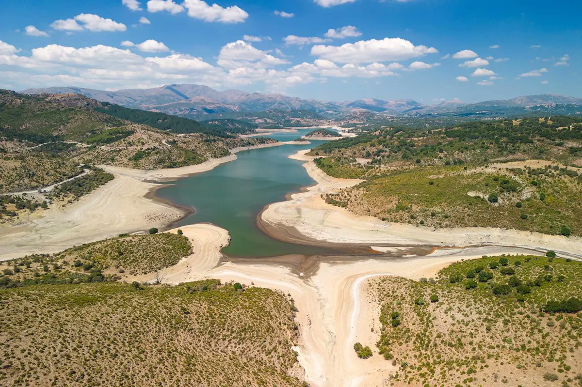 Parts of #Italy are also running out of #water in a geological blink of an eye. '#Drought nightmare in #Sardinia, the water resources of the reservoirs are restricted.' If you lose the water, you lose #civilization, and #society collapses.