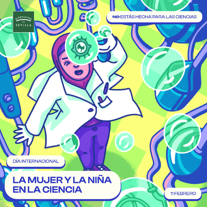 DIPUSEVI's tweet photo. ▶️ Hoy celebramos el Día Internacional de la Mujer y la Niña en la Ciencia.

✨ Reconocemos a las mentes brillantes que iluminan nuestro futuro y el poder femenino en el mundo científico. https://t.co/8cDmOxiqwd