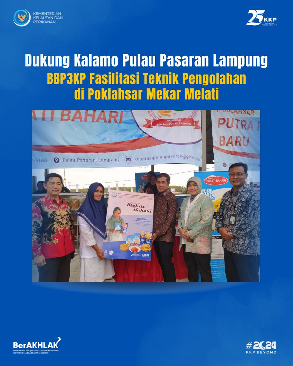 bbp3kp's tweet photo. #SobatBalbes gimana nih long weekendnyaaa?
Sambil menikmati liburan, simak dulu yuk langkah strategis BBP3KP dalam mendukung Kampung Nelayan Modern (Kalamo) di Pulau Pasaran Lampung ✨
#Kalamo #25TahunKKP #SailBeyondWithBlueEconomy #2024KKPBeyond #EkonomiBiru #KKPGOID https://t.co/CfnK0NX8cN