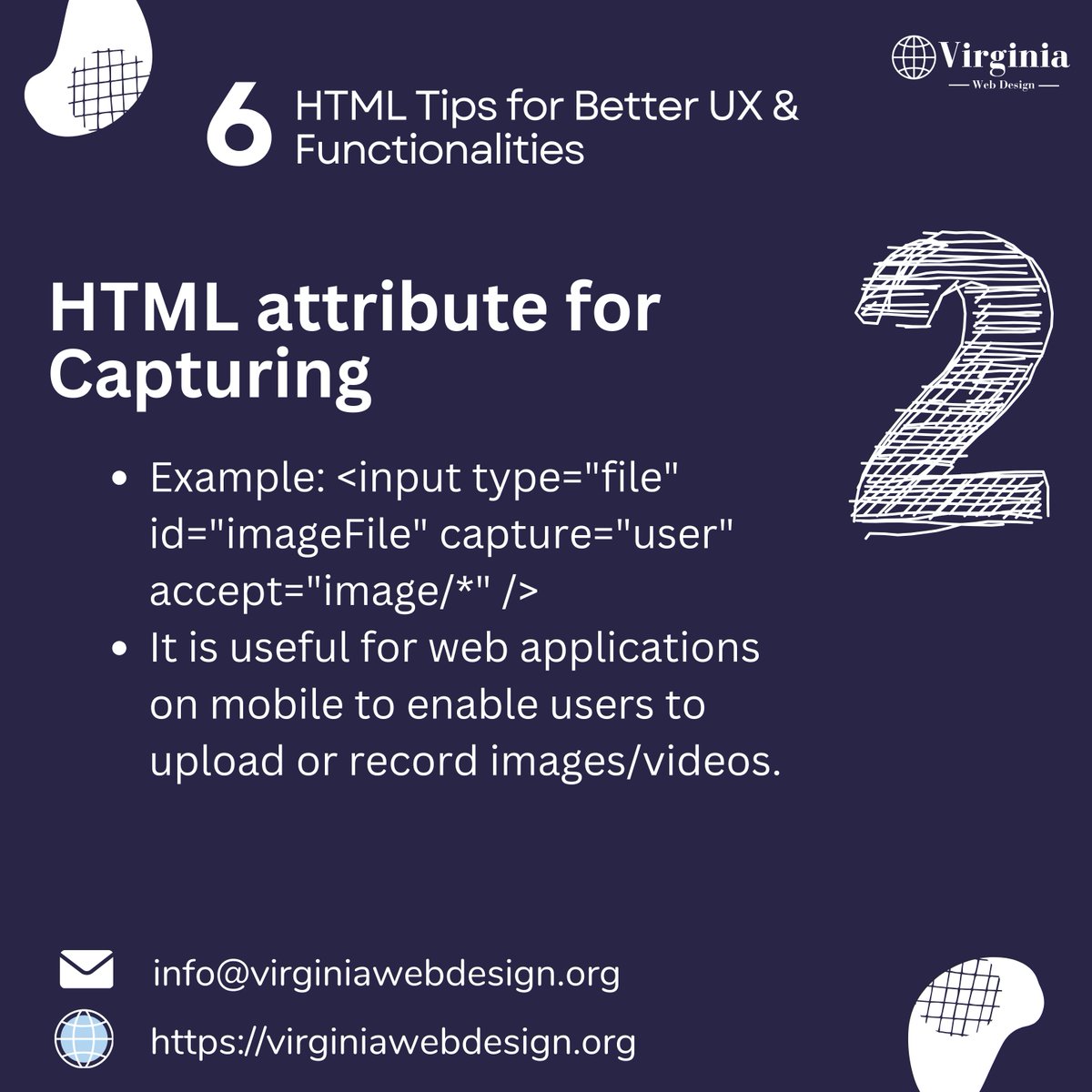 VAWebCreators's tweet image. Exploring the power of HTML attributes for seamless file uploads! Dive into the world of enhanced user experiences and discover the magic of efficient file handling. 

#HTMLAttributes #FileUpload #UXDesign