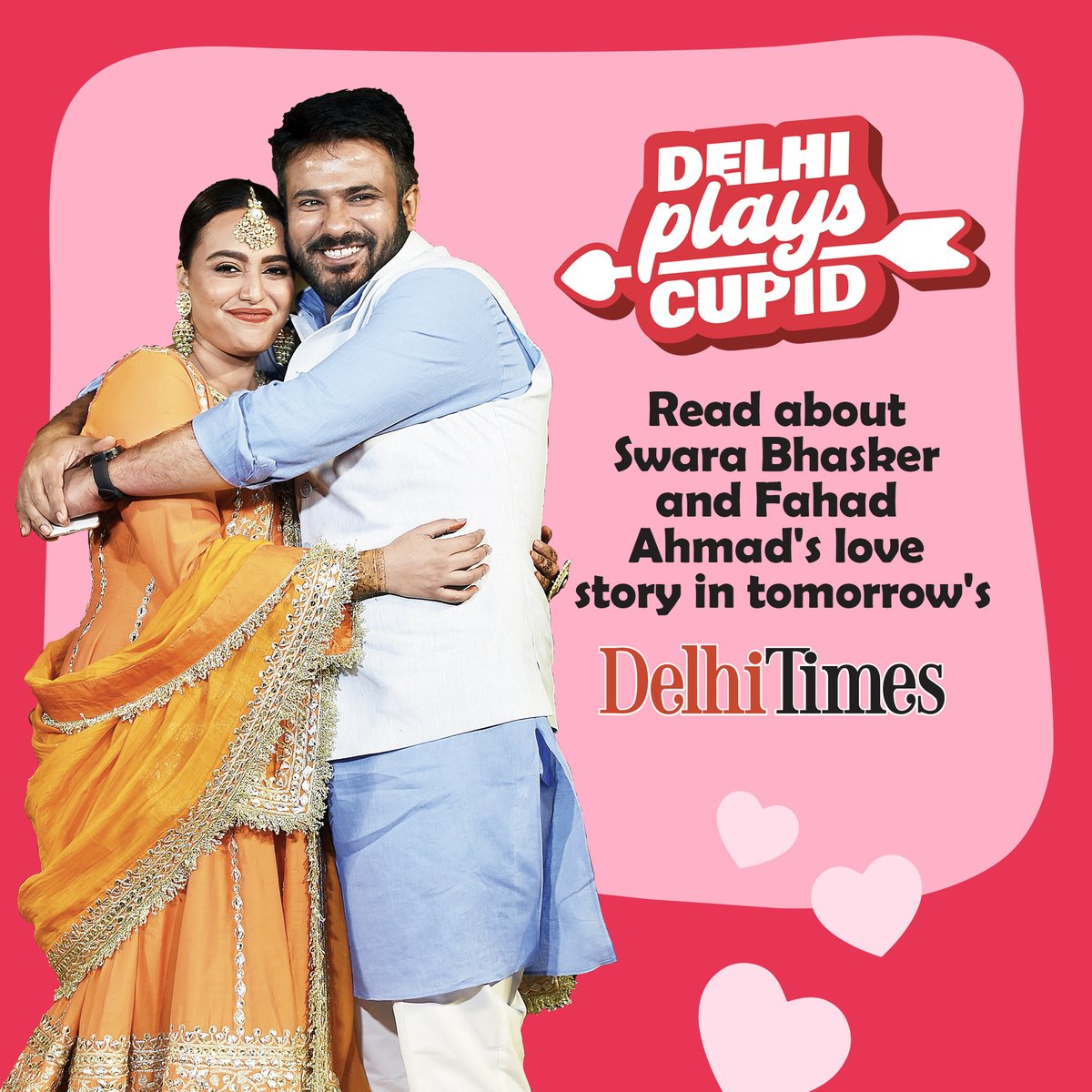 #DelhiPlaysCupid ♥️💘

#swarabhasker #fahadahmad #ValentinesWeek #valentinesday2024 #Bollywood #lovestory #delhicouple #delhicity