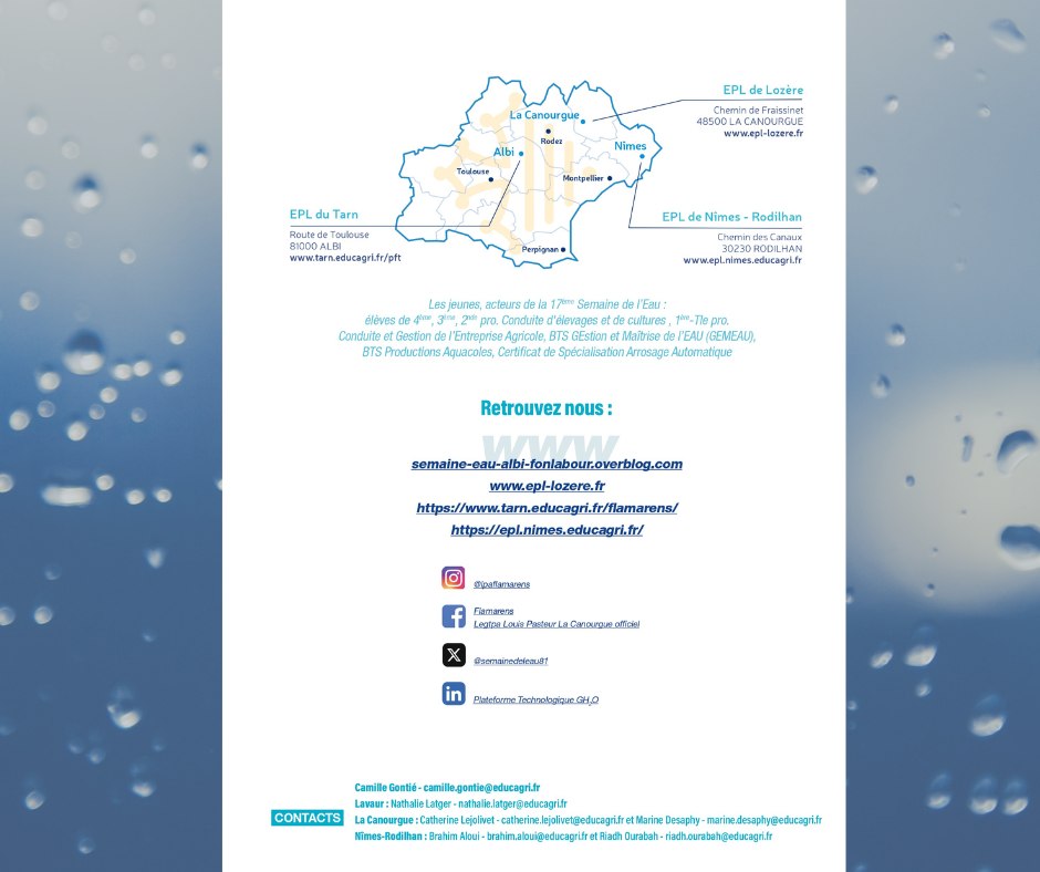 Semainedeleau81's tweet photo. Voici le programme de la 17ème semaine de l'eau qui se tiendra à Flamarens du 25 au 29 Mars 2024 ! https://t.co/qAfjEdJzeO