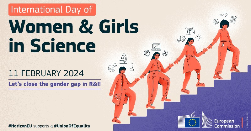 HorizonEU's tweet photo. 👩‍🔬 Today is #WomenInScience Day!  

With #HorizonEU, the 🇪🇺 reaffirms its commitment to #GenderEquality in #Research &amp; #Innovation, making it a cross-cutting priority &amp; introducing strengthened provisions 💪  

Discover more 👇