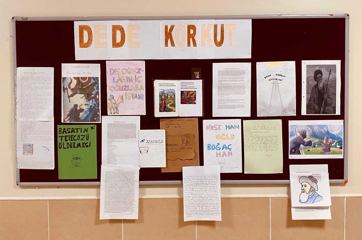 scuhadarogluoo's tweet photo. Dilimizin Zenginlikleri Projesi kapsamında "Dede Korkut Hikayeleri" temalı pano çalışması gerçekleştirilmiştir.

@istmemkultur
@Beylikduzu_mem 
@harunbuker
@yurdanuray https://t.co/nuFRtZ7hSa