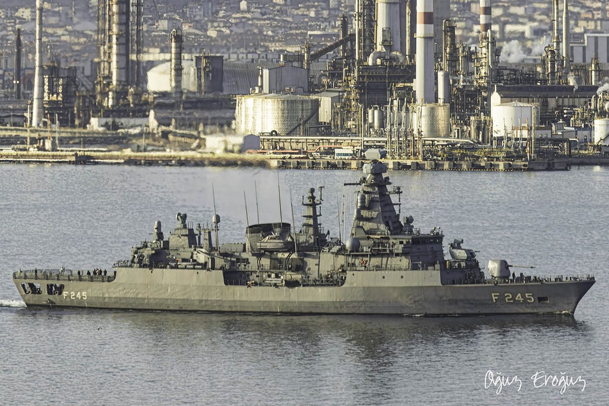 OguzEroguz1's tweet photo. #TurkishNavy's #BarbarosClass #MEKO200 TN Track IIA frigate #TCGOruçreis #F245 #MLU #DenizlerinHakimi https://t.co/RrAcC16TKJ