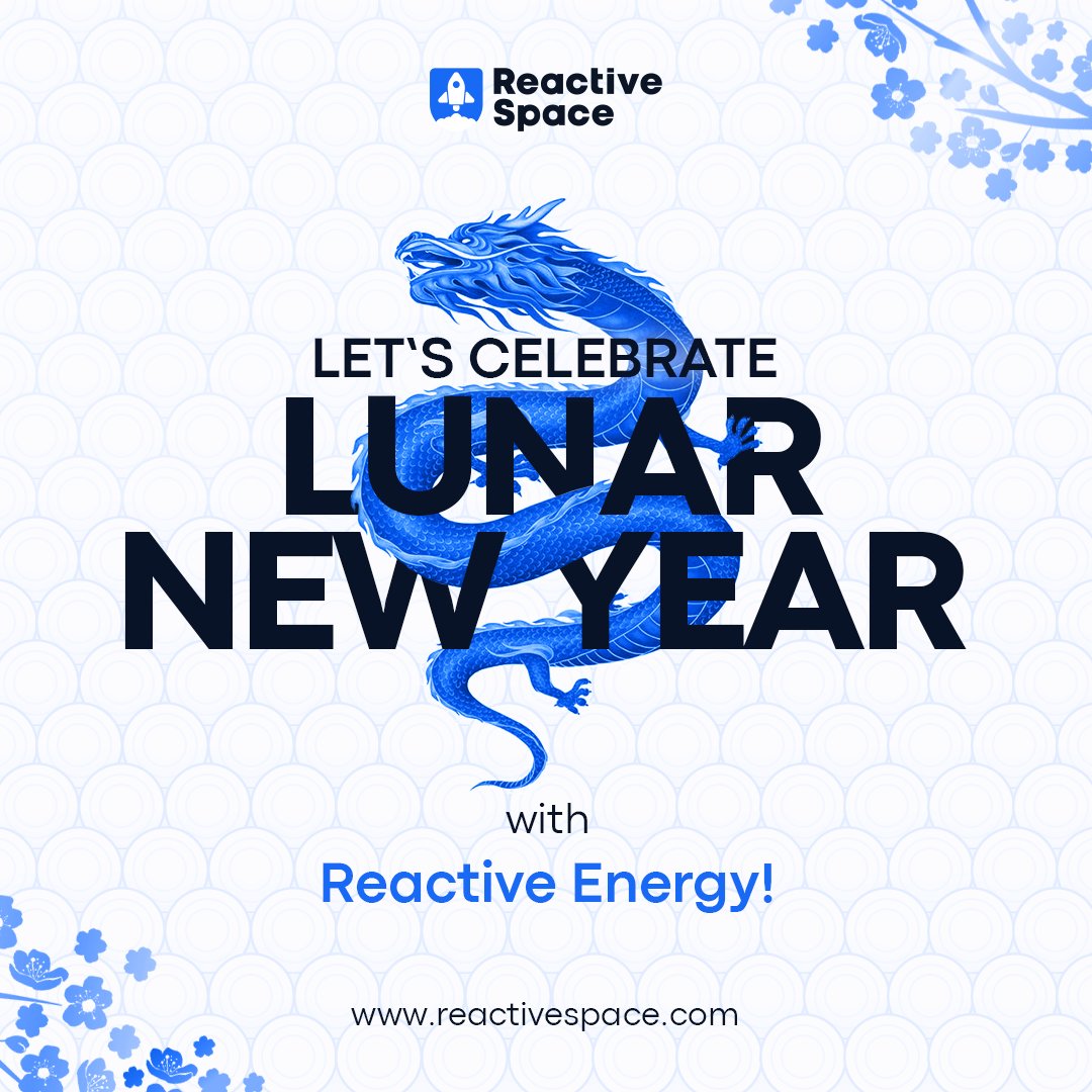 ReactiveSpaceIT's tweet image. Happy Lunar New Year!  Wishing you and your loved ones joy, prosperity, and good fortune this year.  Let&apos;s embrace the spirit of renewal and celebration as we usher in a bright and prosperous year ahead!  #LunarNewYear #ProsperityAndJoy #LunarNewYear2024