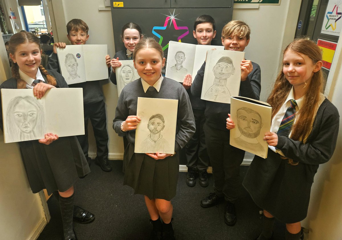 Year6TSP's tweet image. Some very impressive sketches! #TSPArt #TSPPE #SchoolsFootballWeek ✏️⚽️