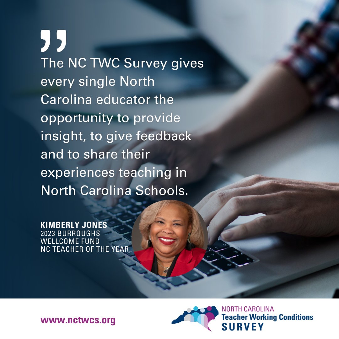 The NC Teacher Working Conditions Survey opens March 1. Get ready and learn how your voice matters to the anonymous survey by visiting nctwcs.org.
#nctwcs2024