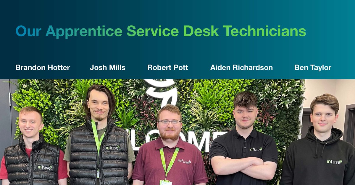 infuse_tech's tweet image. In the spirit of #NationalApprenticeshipWeek, we want to celebrate our five apprentices!

Joining us a Level 3 ICT apprenticeship with @EMAtrainingltd, they have all now advanced to the Level 4 Network Engineer programme. 🙌