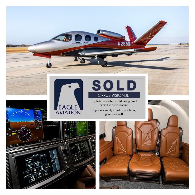 goEagleAviation's tweet photo. SOLD: CIRRUS VISION JET
Congratulations, and thank you to everyone involved in this transaction!

If you're ready to get your aircraft SOLD, contact
CARY FRIEDMAN at 803.261.4782 or
CFriedman@Eagle-Aviation.com

#eagleaviationsc #eaglesalesteam #cirrusjet https://t.co/IqGU0bL9ps