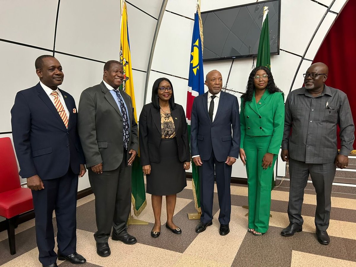 afterbreakmag's tweet photo. #ABMag โข President Nangolo Mbumba has announced significant changes to Namibiaโs Cabinet and Executive in the wake of President Hageโs passing.
Photo: New Era Newspaper https://t.co/eMiGIkXViK