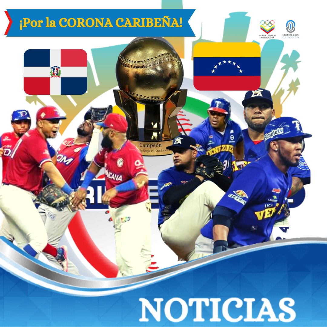 #9Feb 📢¡Por la CORONA CARIBEÑA!
-
Luego de vencer R.D a Panamá y Venezuela a Curazao en sus respectivas semifinales Republica Dominicana y Venezuela se convierten en los finalistas de la Serie del Caribe 2024 
-
⚾️🇩🇴🆚🇻🇪🏆🥇