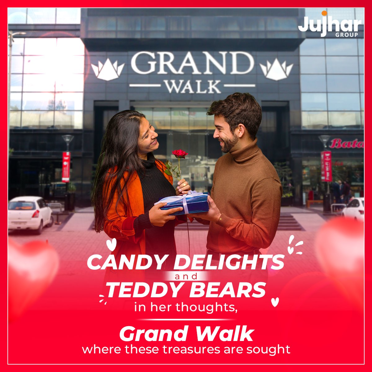 Get unique Valentine's gifts for your special someone at Grand Walk. The place where every shopping need is fulfilled!

#chocolateday #teddyday #shopping #dateideas #conversationmatters #valentinesweek #grandwalkmall #giftnow #jujhargroup