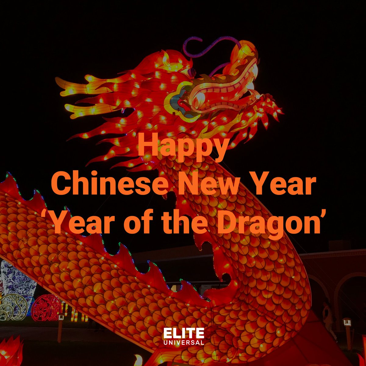 EliteUniversal1's tweet photo. We would like to wish our customers, suppliers & friends a Happy Dragon New Year! 🐲
May your future bring Prosperity and Good Fortune! ⭐️🎊
#ChineseNewYear #DragonYear #EliteUniversal #Cargo #Transport #OceanFreight #Logistics #FreightForwarding #FreightForwarder https://t.co/sopSeUDAiS