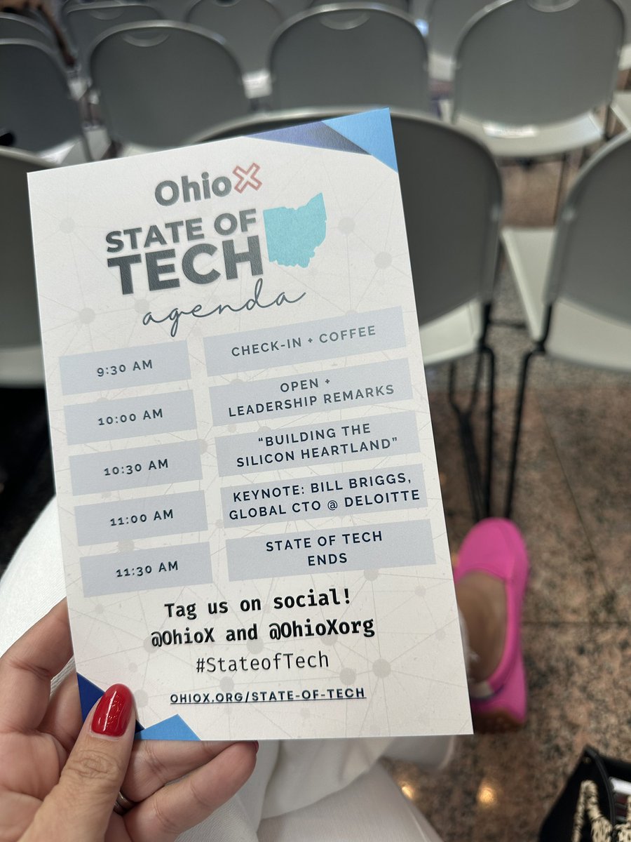 beccawenning's tweet photo. As the founder of a tech #startup it’s so encouraging to see the shared enthusiasm for nurturing innovation and driving technology across our region! Attendees from 50+ cities/towns across OH were in attendance. #StateOfTech
“The future is digital”- Emily Smith, Intel @OhioXOrg https://t.co/o12GhxBkrZ