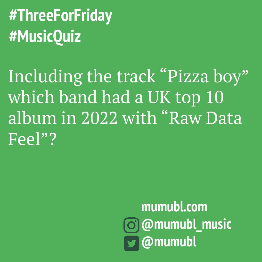 Mumubl's tweet photo. It's #nationalPizzaDay - in the UK I think, I lose track with these random days. Any here is a #pizza theme #threeForFriday #music #quiz for you all. Enjoy those slices!

#musicquiz #trivia #musictrivia  #musicquestions #popmaster  #deanmartin   #fastfoodsong #burgerdance https://t.co/EszzQx41hs
